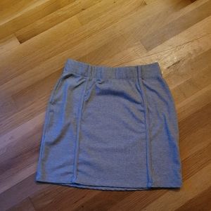 White Birch Grey Mini Skirt Size XL